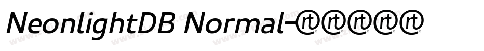 NeonlightDB Normal字体转换